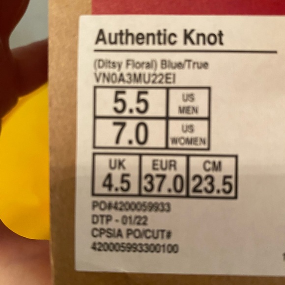 Van's Authentic Knot slip on Brand new - Picture 12 of 12